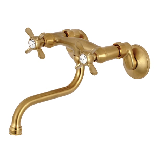 KS116SB Adjustable Center Wall Mount Bathroom Faucet